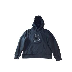 Psycho Bunny Hoodie Youth Kids Small (7/8) Black Sweatshirt Pull Over